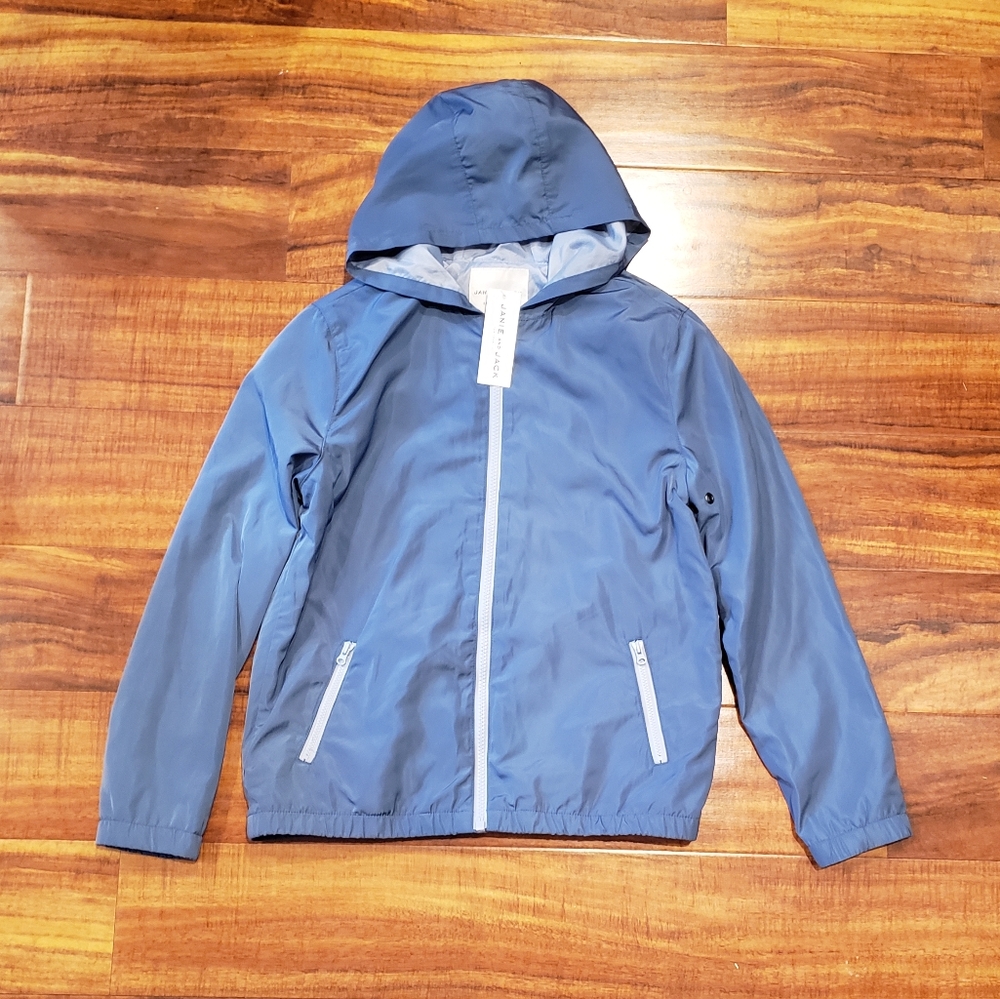 Janie and Jack NWT 10-12 blue hooded jacket